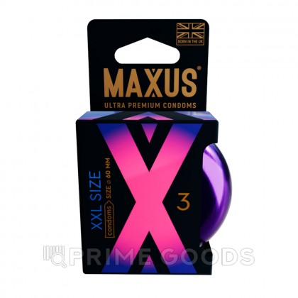 Презервативы MAXUS X-Edition XXL, гладкие, увеличенного размера, 3 шт от sex shop primegoods