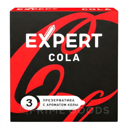 Презервативы EXPERT Cola, аромат Колы, 3 шт от sex shop primegoods