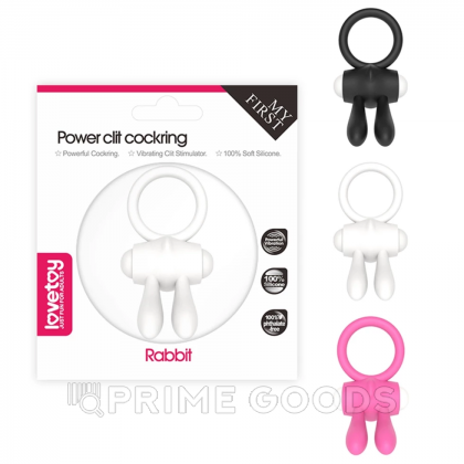 Эрекционное виброкольцо Power Rabbit clit cockring, розовый от sex shop primegoods фото 2