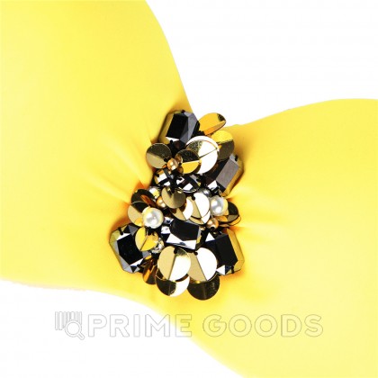 Купальник с завязками Rhinestone Yellow (M) от sex shop primegoods фото 7