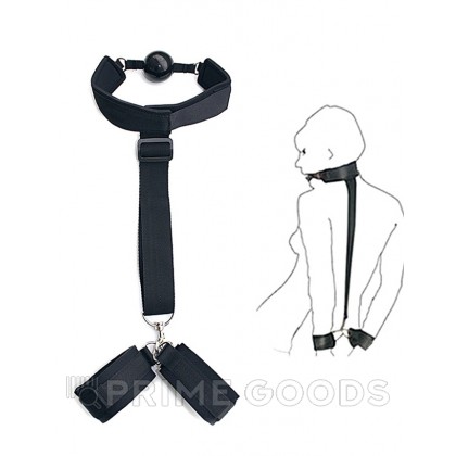 Фиксатор БДСМ (наручники+ошейник) от sex shop primegoods