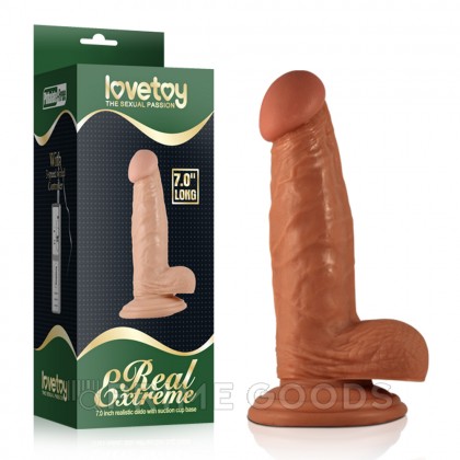 Фаллоимитатор на присоске Lovetoy Real Extreme (17,5*3,7) от sex shop primegoods фото 2