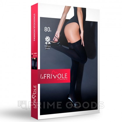 Плотные черные чулки (Sense) (S/M) от sex shop primegoods фото 2