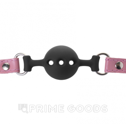 Кляп 3.8 см с розовыми ремнями от sex shop primegoods фото 3