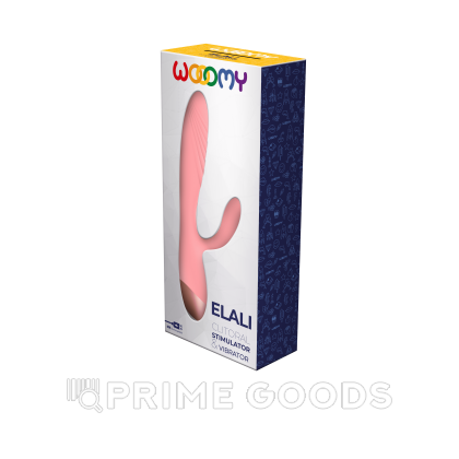 Вибратор-кролик Elali розовый от WOOOMY (18 *3 см.) от sex shop primegoods фото 2