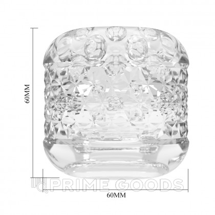 Мастурбатор с текстурированным каналом Cole прозрачный от sex shop primegoods фото 8