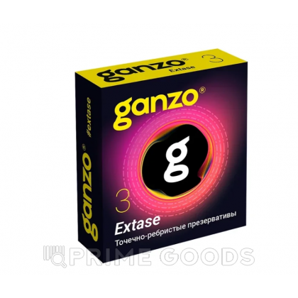Презервативы GANZO Extase №3 (точечные, ребристые) от sex shop primegoods