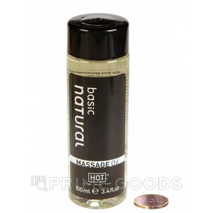 Массажное масло для тела Basic Natural от HOT, 100 мл от sex shop primegoods фото 3