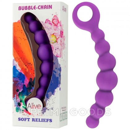 Анальная цепочка Bubble фиолетовая от Alive от sex shop primegoods фото 3