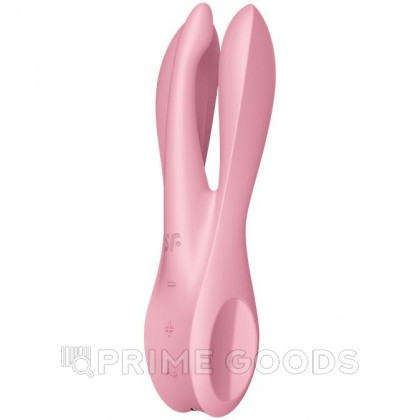 Клиторальный вибростимулятор Satisfyer Threesome 1 розовый от sex shop primegoods фото 4