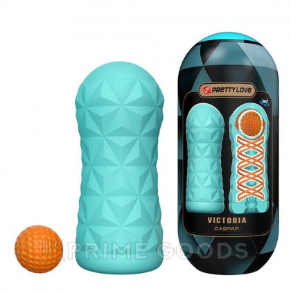 Компактный мастурбатор с внутренним стимулятором Victoria caspar от sex shop primegoods