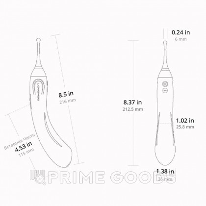 Двусторонний вибратор Lovense Hyphy для быстрого оргазма от sex shop primegoods фото 4