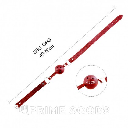 Кляп для рта Alive Discretion, красный  от sex shop primegoods фото 2