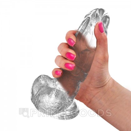 Фаллоимитатор на присоске My Extaz, прозрачный, 15x3,5 см от sex shop primegoods фото 4