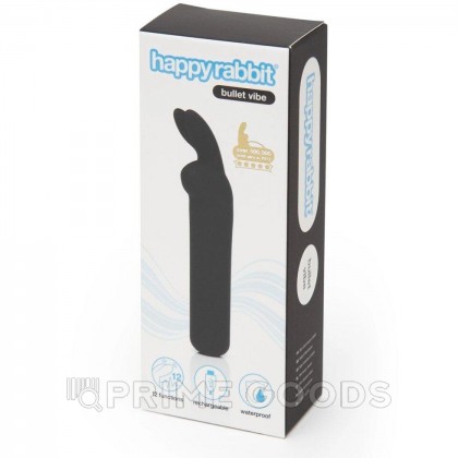 Вибропуля Happy Rabbit, черная от sex shop primegoods фото 4