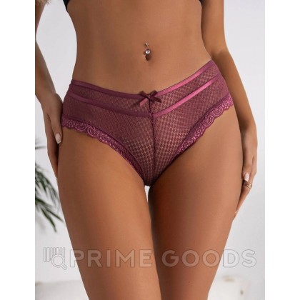 Трусики танга Ladies, бордовые, XS-S от sex shop primegoods